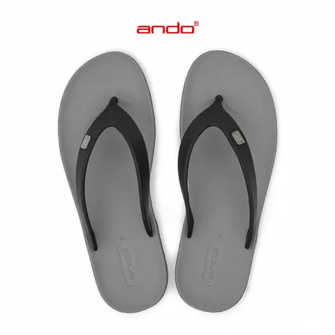 Foto produk Ando Official Sandal Jepit Viral Pria Dewasa - Abu/Hitam 100% Original, kategori Sepatu Rominsy Jeans