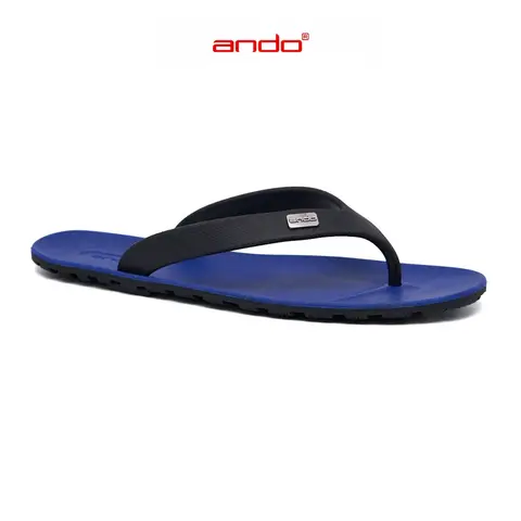 Ando Official Sandal Jepit Viral Pria Dewasa - Biru/Hitam 100% Original Termurah foto 2