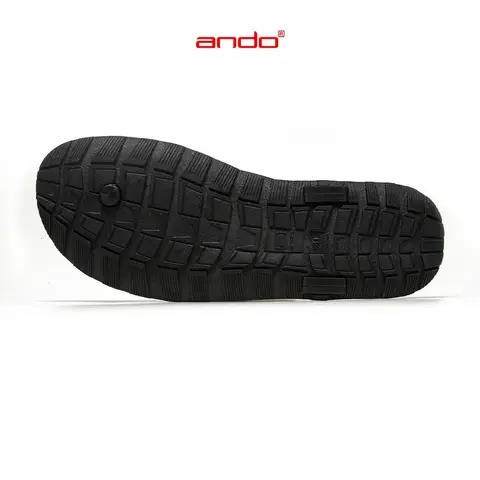 Ando Official Sandal Jepit Viral Pria Dewasa - Hitam/Hitam foto 3