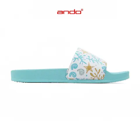 Ando Sandal Selop Coral Wanita Dewasa - Putih 100% Original Termurah foto 3