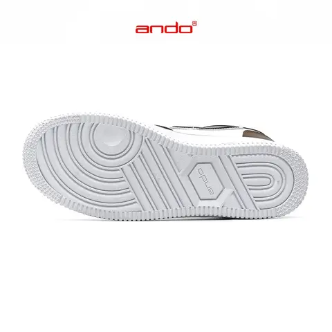 Ando Sepatu Sneakers Tricks Pria Dewasa - Putih/Hitam/Coklat 100% Original foto 4