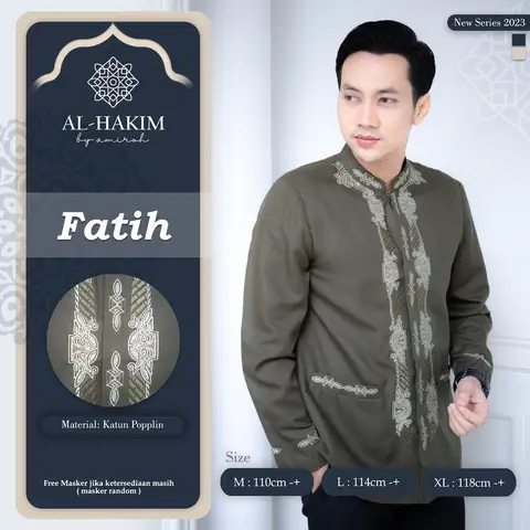BAJU KOKO JAS KOKO DEWASA JAS KOKO PRIA DEWASA BAJU KOKO PRIA BAJU KOKO PRIA LENGAN PANJANG FASHION MUSLIM BY AL-HAKIM foto 2