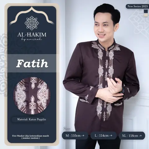 BAJU KOKO JAS KOKO DEWASA JAS KOKO PRIA DEWASA BAJU KOKO PRIA BAJU KOKO PRIA LENGAN PANJANG FASHION MUSLIM BY AL-HAKIM foto 3