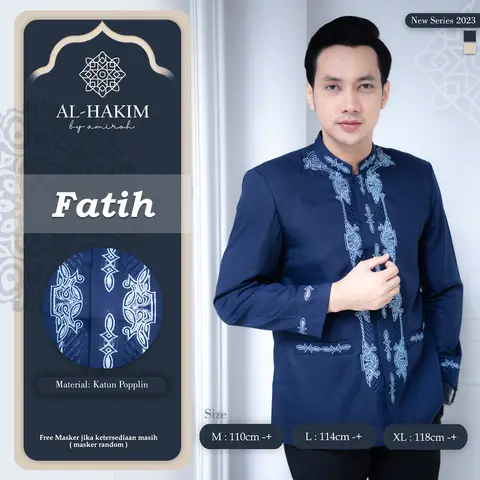 BAJU KOKO JAS KOKO DEWASA JAS KOKO PRIA DEWASA BAJU KOKO PRIA BAJU KOKO PRIA LENGAN PANJANG FASHION MUSLIM BY AL-HAKIM foto 4