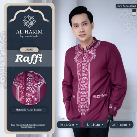 BAJU KOKO JAS KOKO DEWASA JAS KOKO PRIA DEWASA BAJU KOKO PRIA BAJU KOKO PRIA LENGAN PANJANG FASHION MUSLIM BY AL-HAKIM foto 2