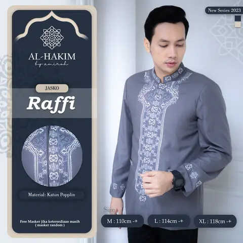 BAJU KOKO JAS KOKO DEWASA JAS KOKO PRIA DEWASA BAJU KOKO PRIA BAJU KOKO PRIA LENGAN PANJANG FASHION MUSLIM BY AL-HAKIM foto 3
