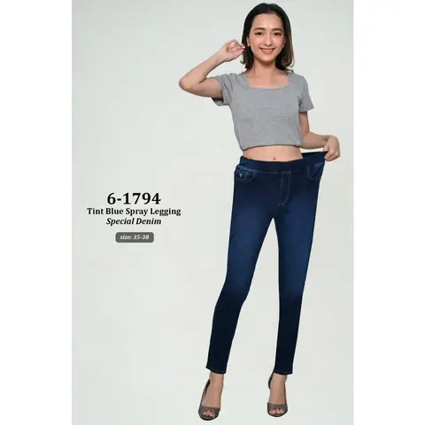 Foto produk Celana Jeans Cewe Miss 2000 Tint Blue Spray Legging Special Denim 6-1794, kategori Chinos Rominsy Jeans