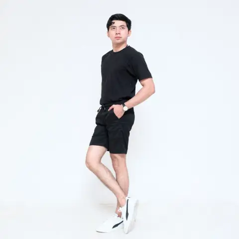 Celana Pendek Pria Chino Distro Premium Tebal Chinos Short Pants Cowok foto 2