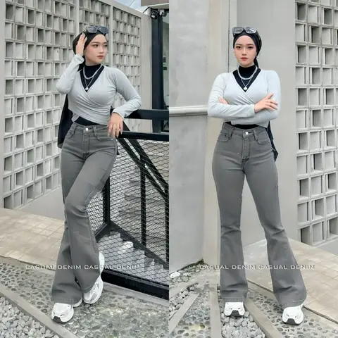Foto produk Jeans Cutbray Highwaist Wanita Celana Jeans Wanita Celana Cutbray Stretch Import Celana Jeans Highwaist, kategori Jeans Panjang Rominsy Jeans