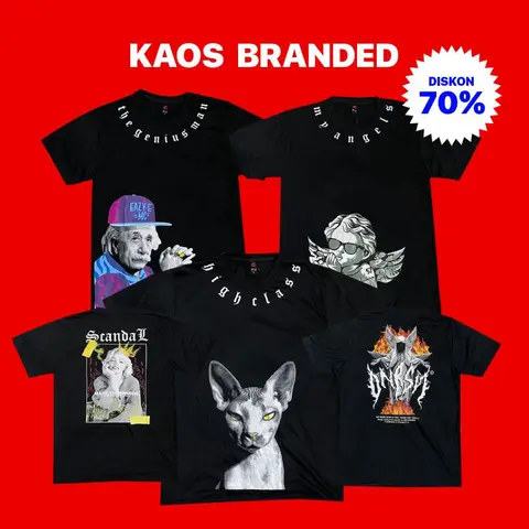 Foto produk Kaos Distro Original / Kaos Distro Keren, kategori Kaos Rominsy Jeans