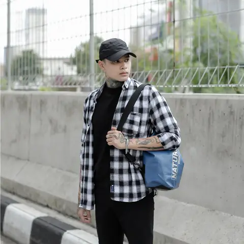 Kemeja Flanel Kekinian Pria Termurah Kualitas Premium foto 2