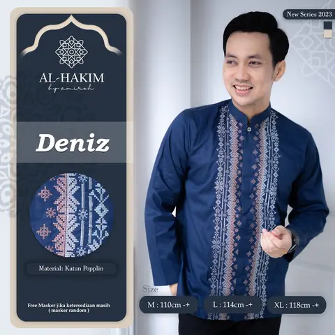 Foto produk KOKO DEWASA BAJU KOKO DEWASA LENGAN PANJANG BAJU KOKO PRIA BY AL-HAKIM, kategori Kaos Rominsy Jeans