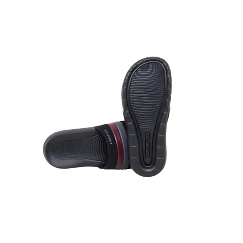 Leones Sandal Slide Serra I Maroon 100% Original - Tampilan 1