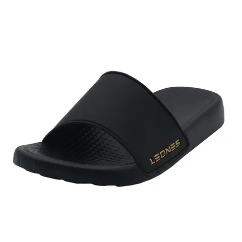 Leones Sandal Slip On Pria Porto IV Black 100% ORIGINAL foto 2