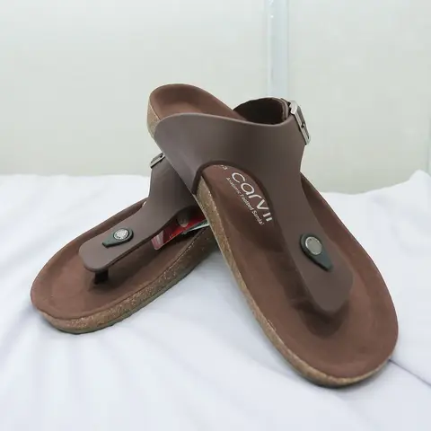 Sandal Pria Carvil Benzo 01 - Coklat - Tampilan 1