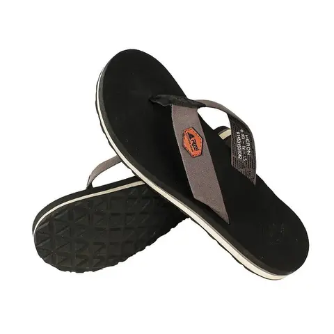 SANDAL REI HERON HITAM 100% ORIGINAL BERKUALITAS - Tampilan 1
