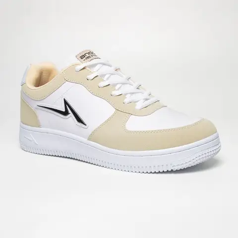 Foto produk Sepatu Sneakers Ando Tricks Original Pria - Sepatu Sport Model Sneaker Trick Cowok Dewasa Gaul Fashion Casual Cream Merah Hitam Putih Kulit Sintetis, kategori Sepatu Rominsy Jeans