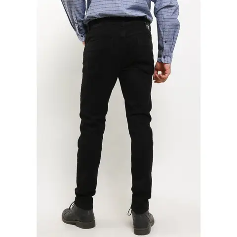 TRIPLE Celana Jeans Stretch Slim Fit Super Black (336 828 05 23) 100% Original Termurah (ORDER WAJIB TANYA SIZE) foto 2