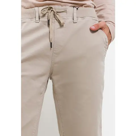 TRIPLE Celana Pendek Chinos Stretch (332 848S KHY)-Khaki foto 4